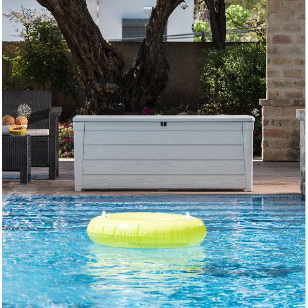 Brightwood Pool 120 Gallon Plastic Deck Box by Keter