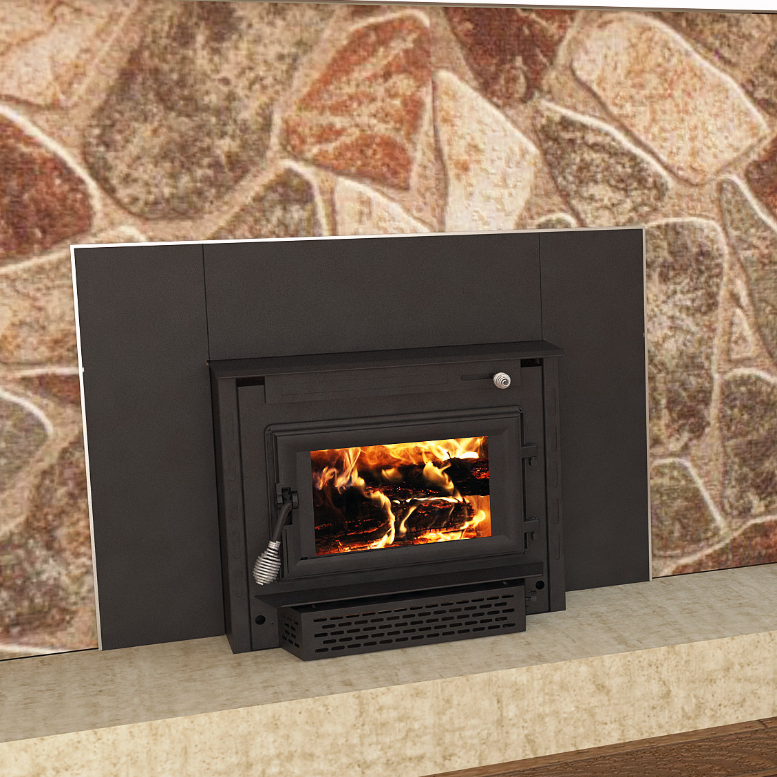 Us Stove Recessed Wall Mounted Wood Burning Fireplace Insert Only
