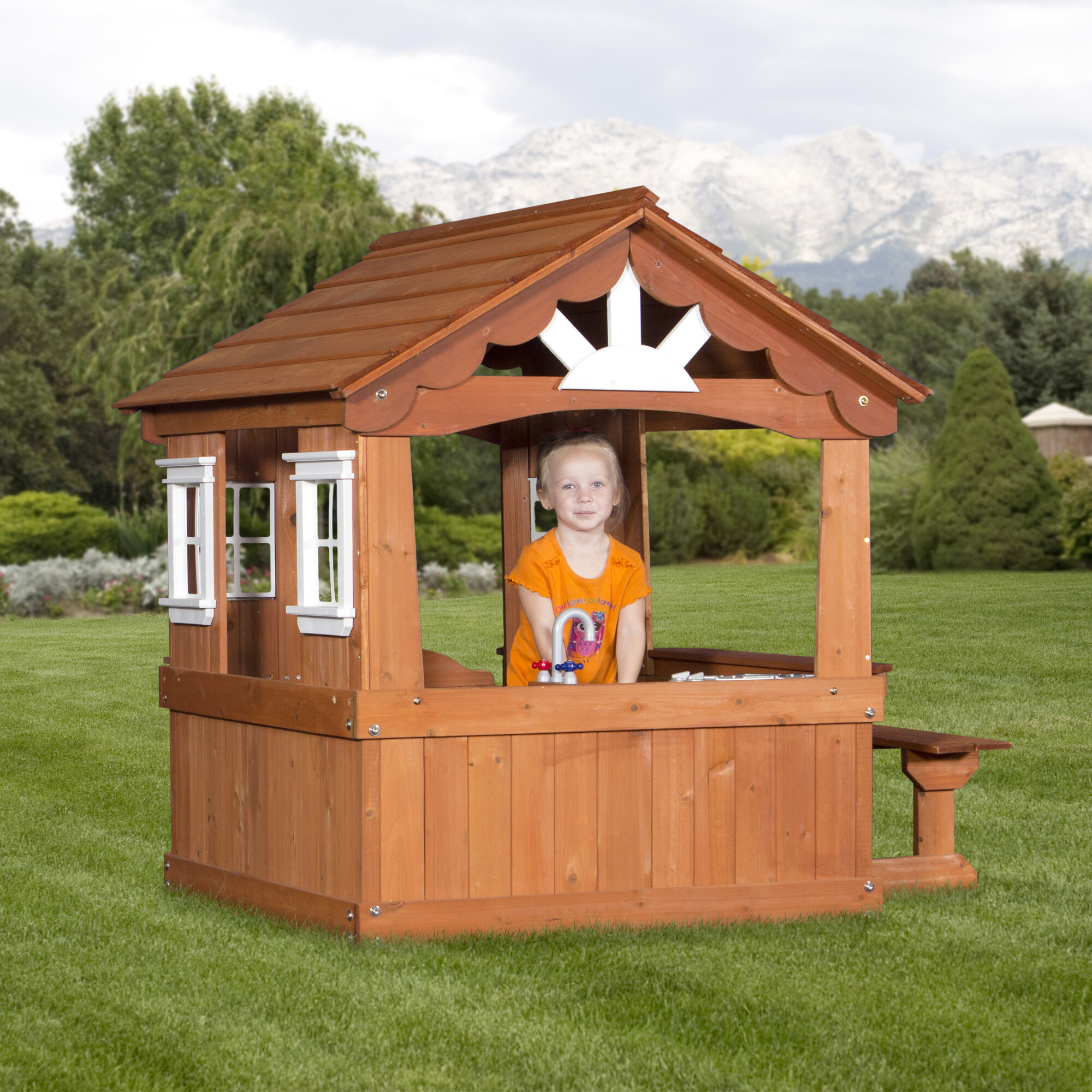 Backyard Discovery Scenic Playhouse Reviews Wayfair