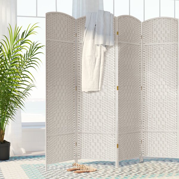 Nowayton 4 Panel Room Divider by Bay Isle Home