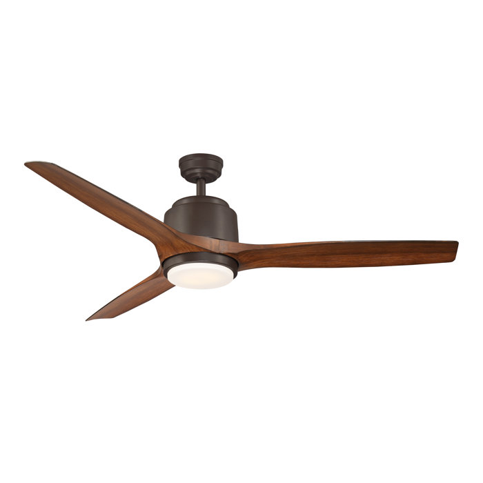 56 Whiling 3 Blade Outdoor Led Ceiling Fan With Remote Light Kit Included