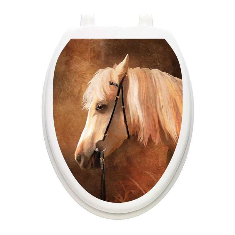 horse toilet seat