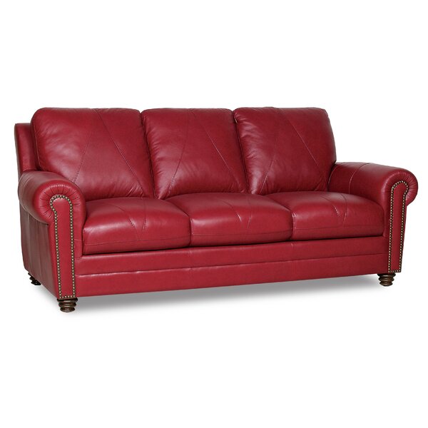Barnstormer Leather Sofa by Red Barrel Studio