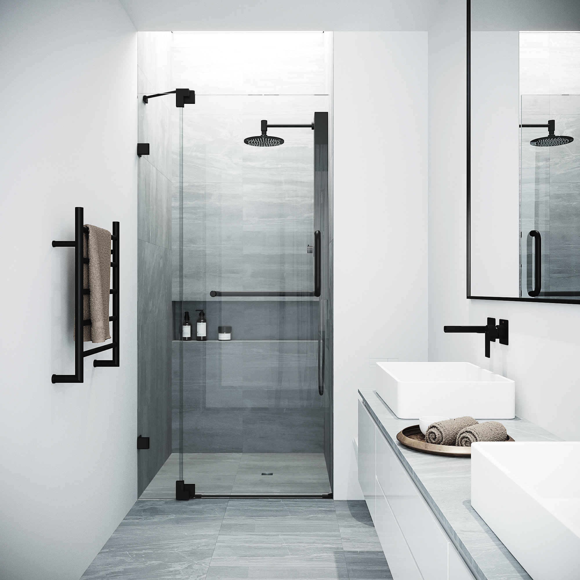 Vigo Pirouette 42 X 74 Pivot Frameless Shower Door Reviews