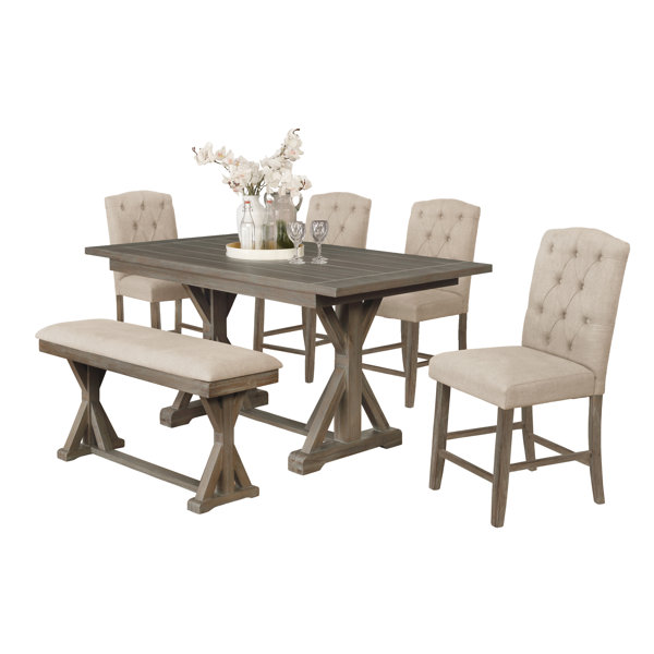 Deborah 6 Piece Counter Height Set by Gracie Oaks Gracie Oaks