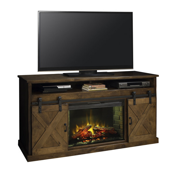 Pullman 66 TV Stand with Fireplace by Loon Peak