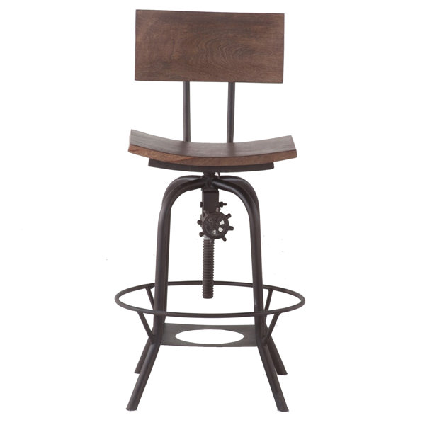 Mott Street Adjustable Swivel Bar Stool by Williston Forge| @ $374.00