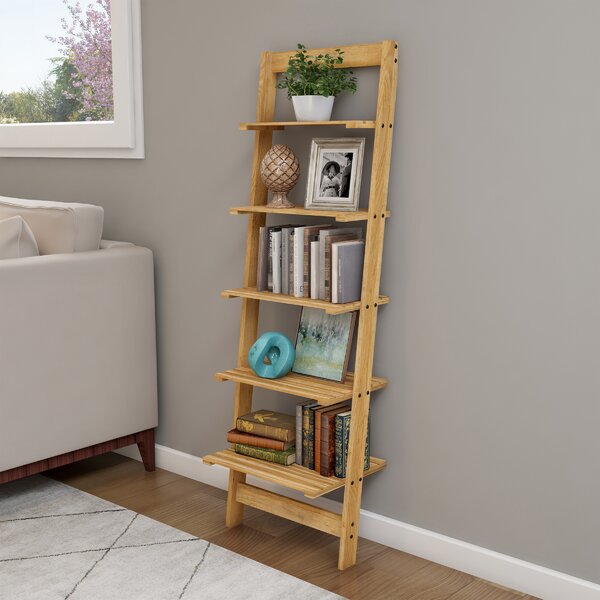 Review Wabansia Ladder Bookcase