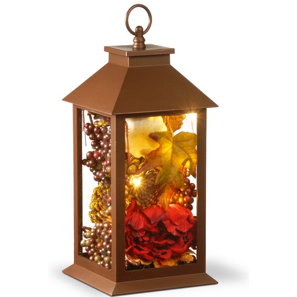 Harvest Arrangement in LED Lamp with Hanging by The Holiday Aisle