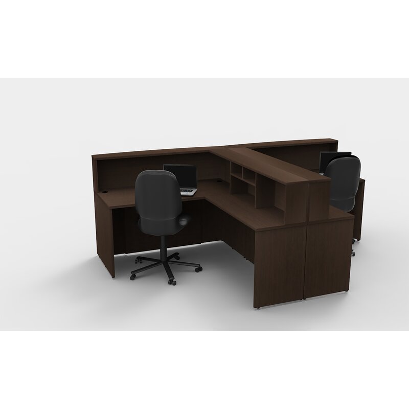 Latitude Run Aldusa Office L Shape Reception Desk Wayfair
