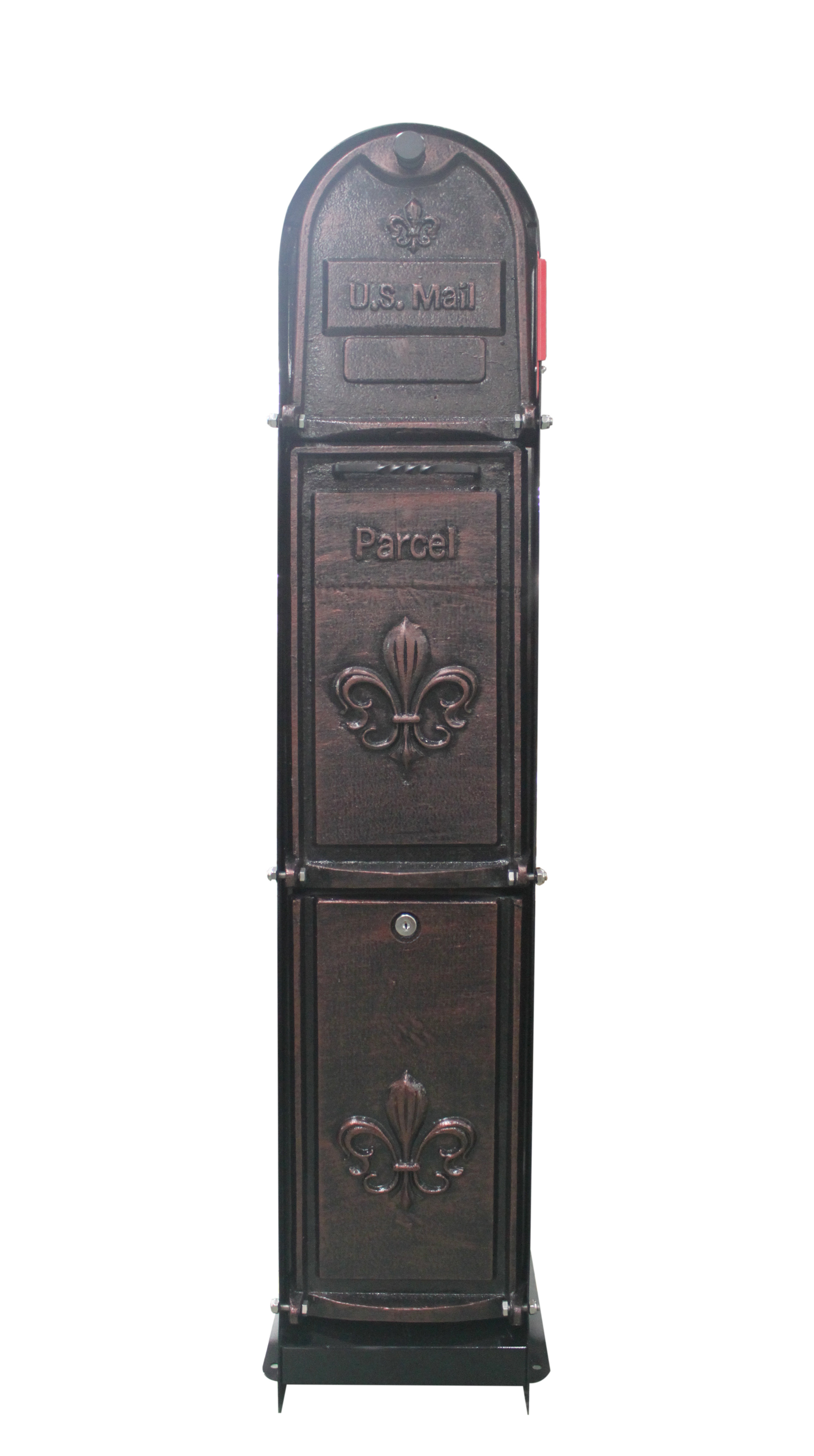 Oreproductsllc Fleur De Lis Locking Column Box Wayfair Fleur De Lis Locking Column Box
