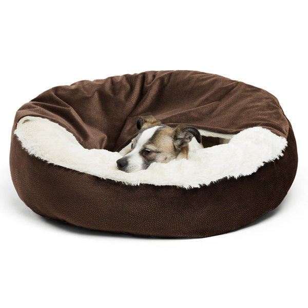 large cuddler dog bed