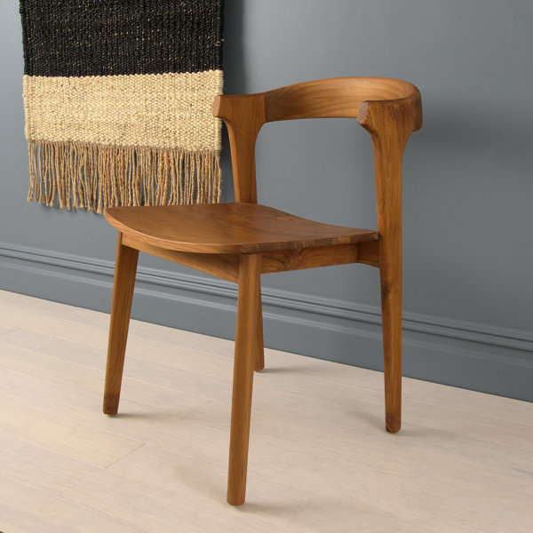 Towne Solid Wood Arm Chair in Walnut by Foundry Select Foundry Select