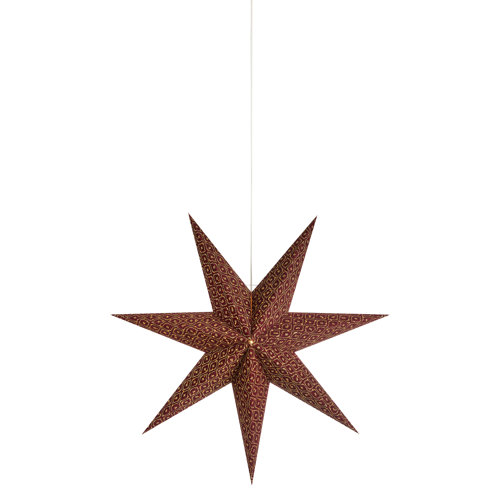 1 - Light Star Pendant Markslojd Shade Colour: Bordeaux, Size: 45cm H x 45cm W x 15cm D