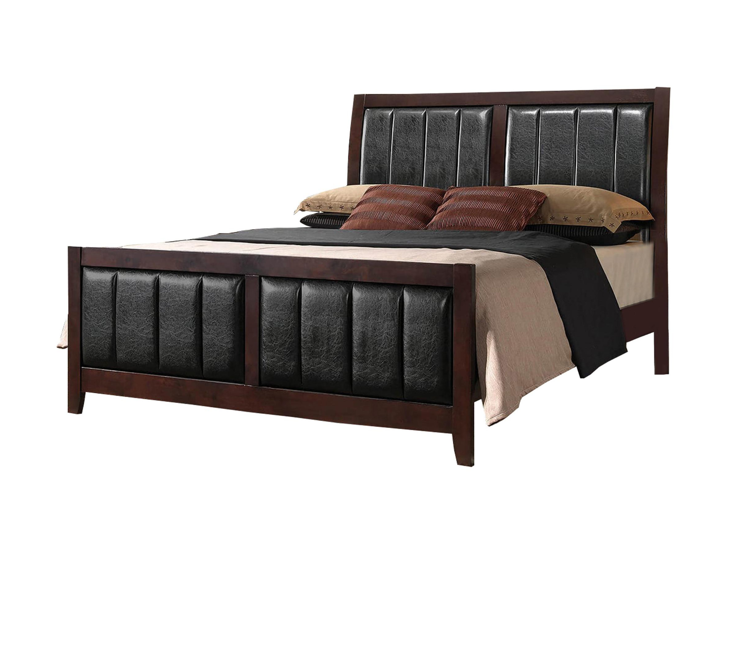Alcott Hill Tabares Leatherette King Upholstered Sleigh Bed Wayfair