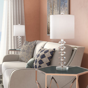 Tall Crystal Table Lamps Wayfair Mcmillin Crystal 23 Table Lamp Set Of 2