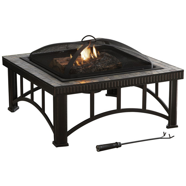 Hampton Steel Wood Burning Fire Pit by Pleasant Hearth