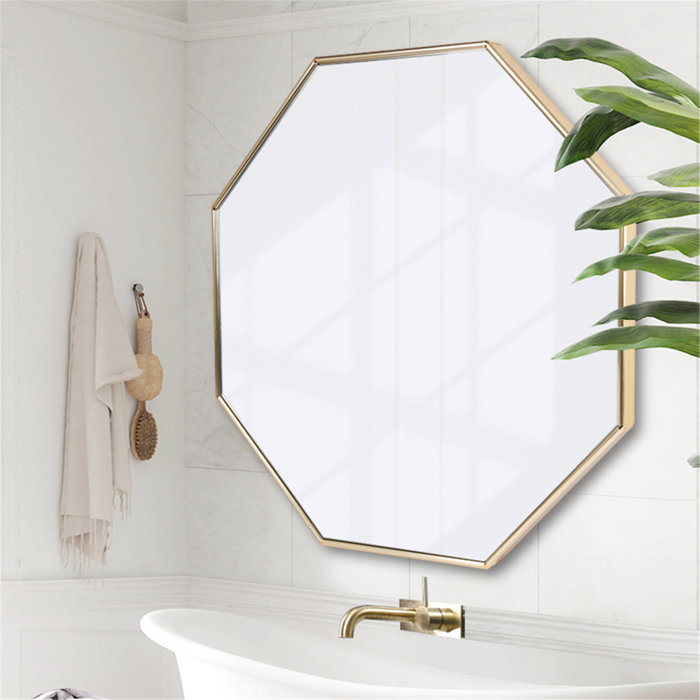 Mercer41 Stanardsville Octagon Glam Bathroom Mirror Wayfair Ca Mercer41 Stanardsville Octagon Glam