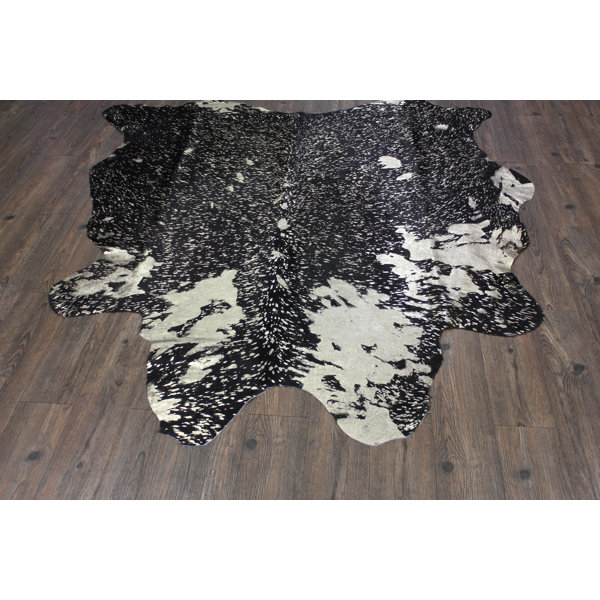 One-of-a-Kind Paquet Hand-Woven Cowhide Gold Indoor Area Rug by Union Rustic