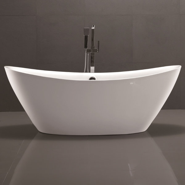 71 x 34 Freestanding Soaking Bathtub by Vanity Art