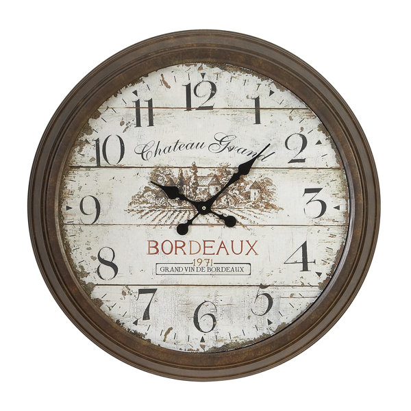 Holsworthy Oversized 28 Dial Face of 1971 Bordeaux Wall Clock by Darby Home Co| @ $156.99