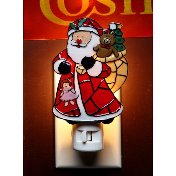 Santa with Gifts Plug-In Night Light by Cosmos Gifts