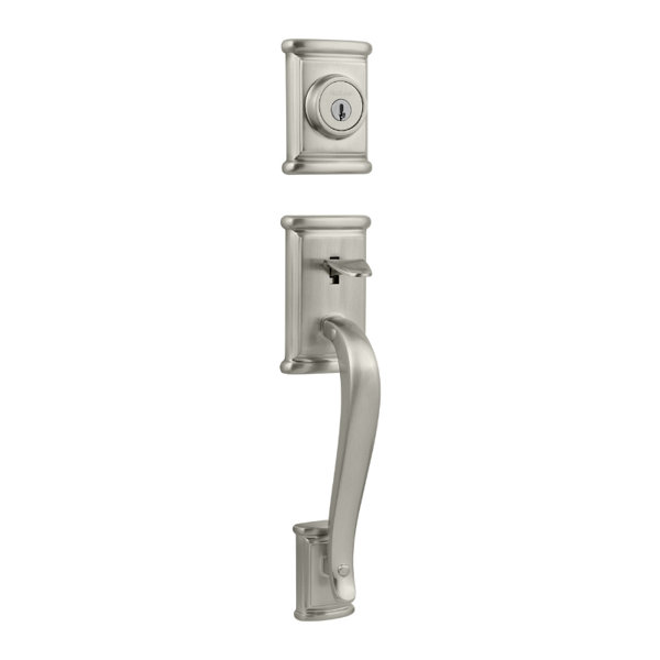 Ashfield Double Cylinder Entrance Handle set, Exterior Handle Only by Kwikset