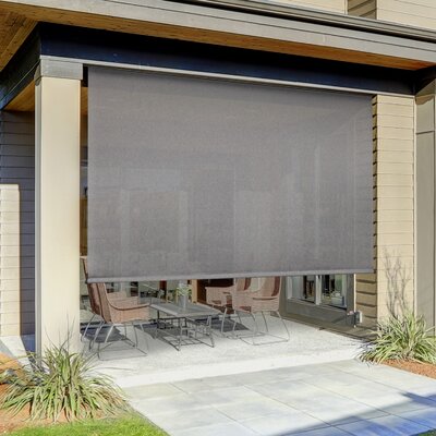 Symple Stuff Semi Sheer Outdoor Roller Shade Reviews Wayfair