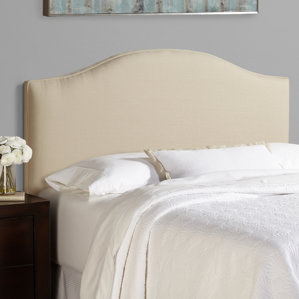 Lesa 100% Linen Arched Upholstered Headboard by House of Hampton