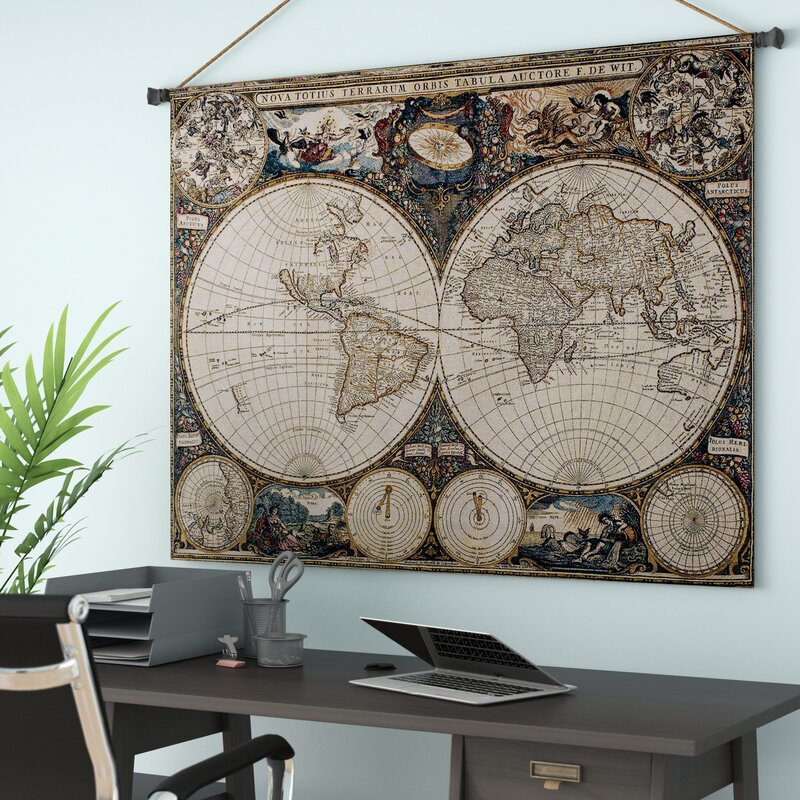 Astoria Grand Old World Map Tapestry Reviews Wayfair