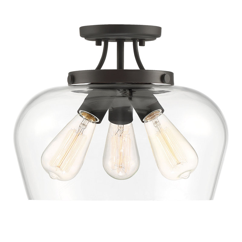 Leeds 3 Light Semi Flush Mount Reviews Joss Main Leeds 3 Light Semi Flush Mount
