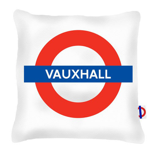 Gulf Breeze Vauxhall Tube Station Cushion London Transport