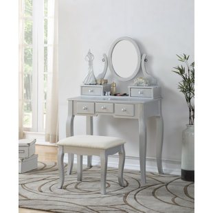 Grey Make Up Vanity Wayfair Quickview