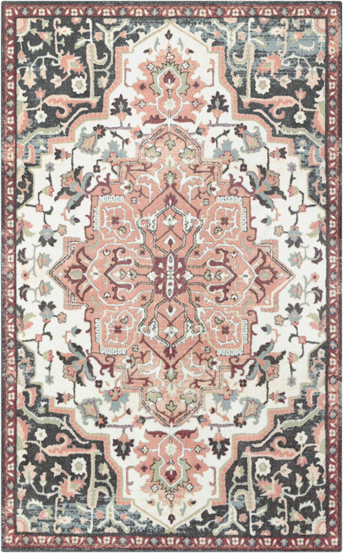 Dario Vintage Blush Pink/Cream Area Rug & Reviews | Joss & Main