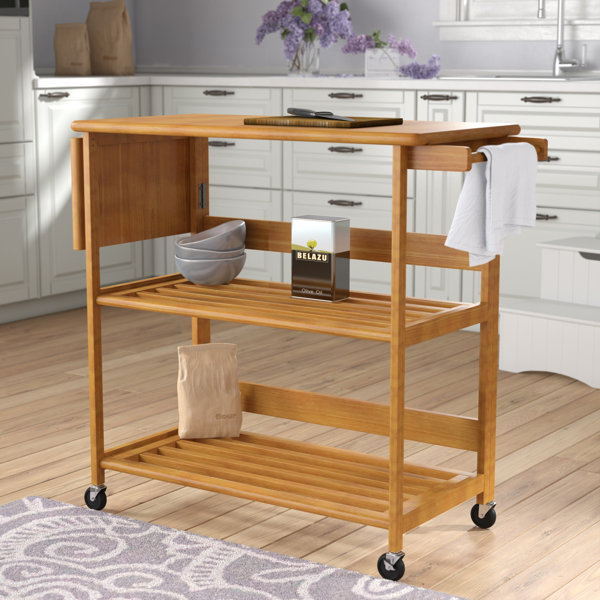 Quiroga Kitchen Island With Wood Top By Andover Mills Find