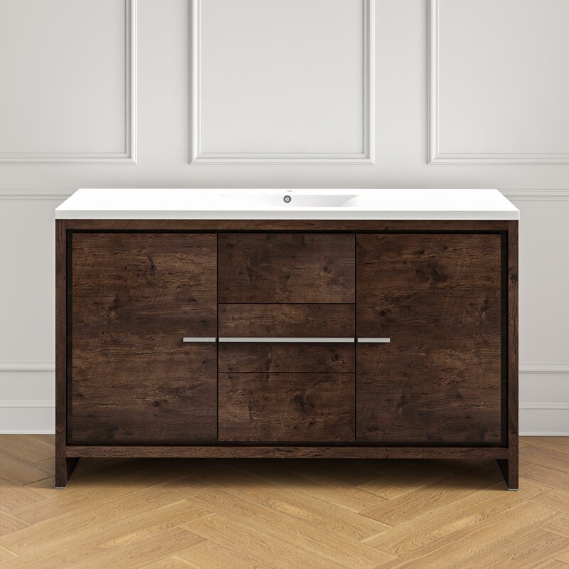 View Detail Renata Modern 59" Single Bathroom Vanity Set & Reviews ... Portfolio Daryl