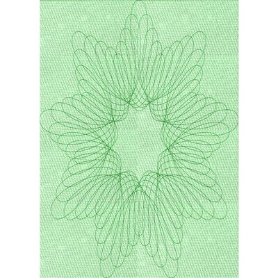 Nieve Abstract Green Area Rug East Urban Home Rug Size: Rectangle 8' x 12'