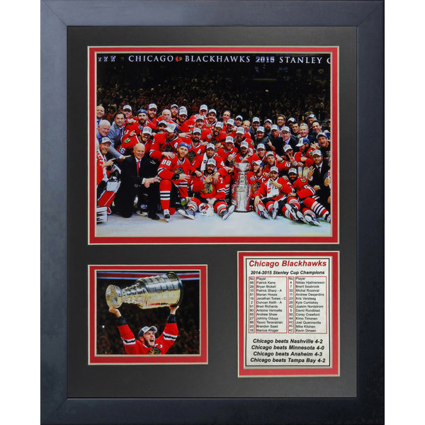 NHL Chicago Blackhawks 2015 Stanley Cup Champions Framed Memorabilia by Legends Never Die