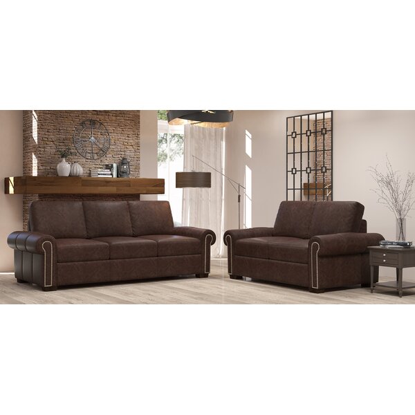 Burke 2 Piece Leather Living Room Set By Westland And Birch