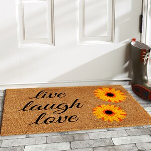 Bowden Sunflower Live Laugh Love Doormat