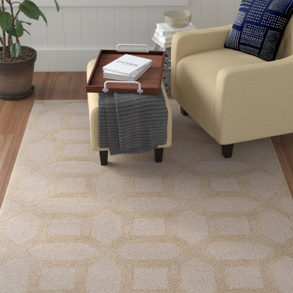 Wyble Hand-Tufted Ivory Area Rug by Winston Porter