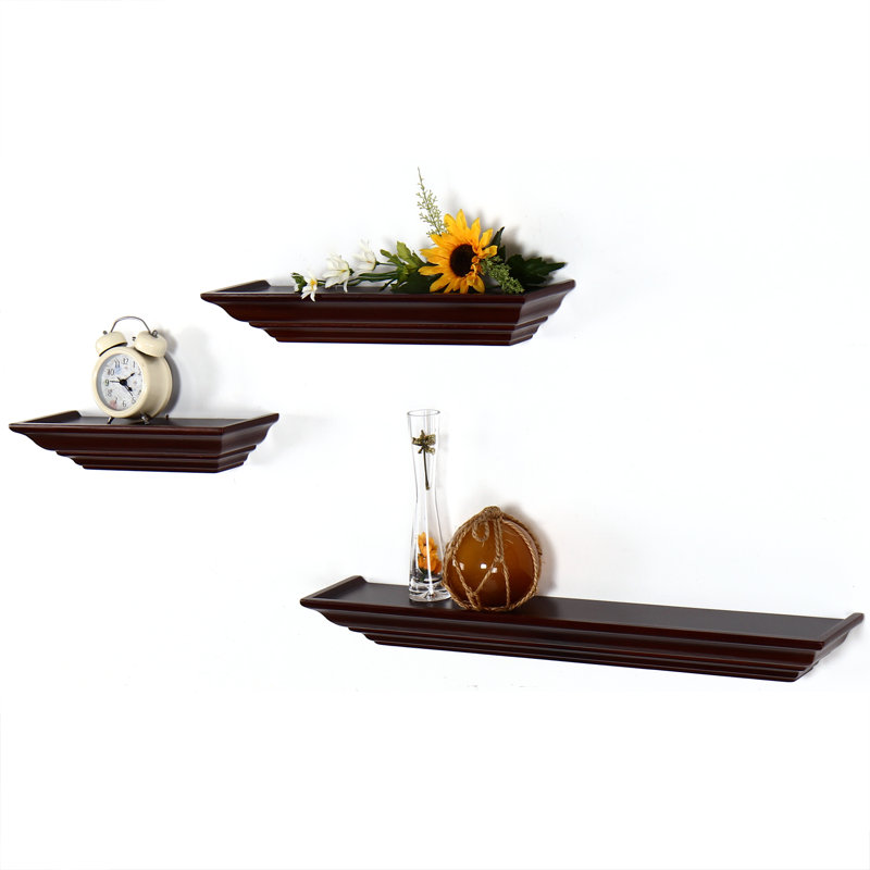 AdecoTrading 3 Piece Floating Wall Shelf Set & Reviews Wayfair