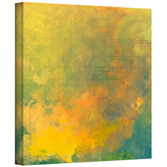 Artwall Earth And Lines Ii By Jan Weiss Painting Print On Wrapped Canvas Wayfair