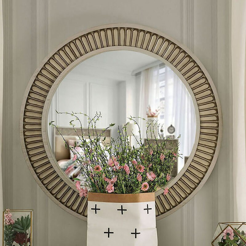 Ophelia Co Wauwatosa Decorative Trim Country Dresser Mirror