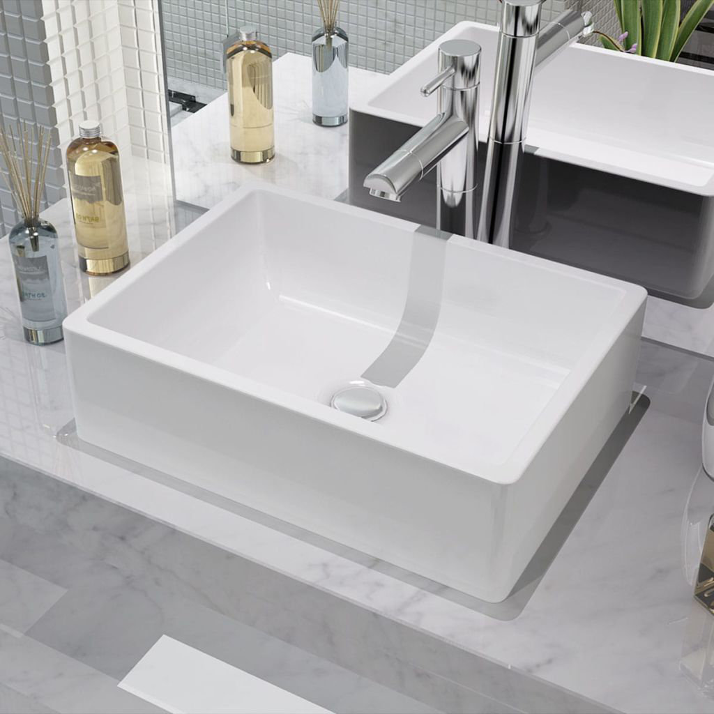 Zipcode Design Bristol Ceramic Rectangular 410 Mm Countertop Basin