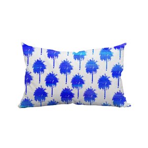 Mini Trinidad Palm Trees Polyester Lumbar Pillow