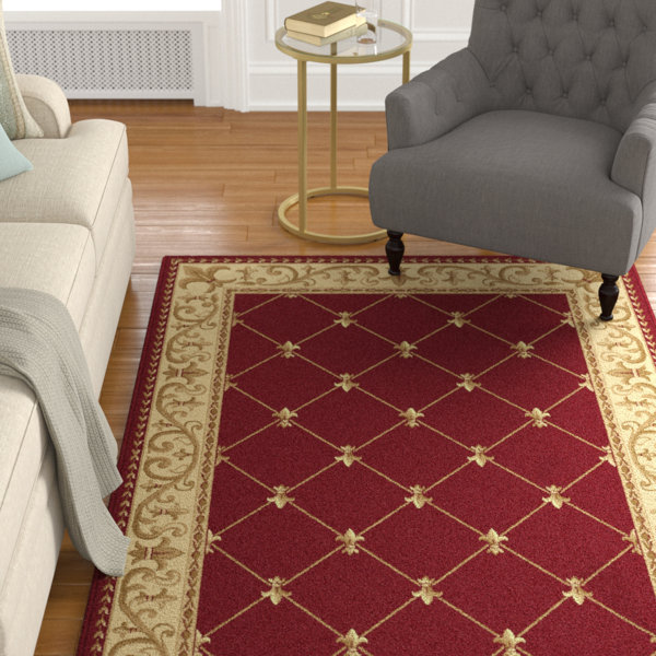 Clarence Red Area Rug by Astoria Grand