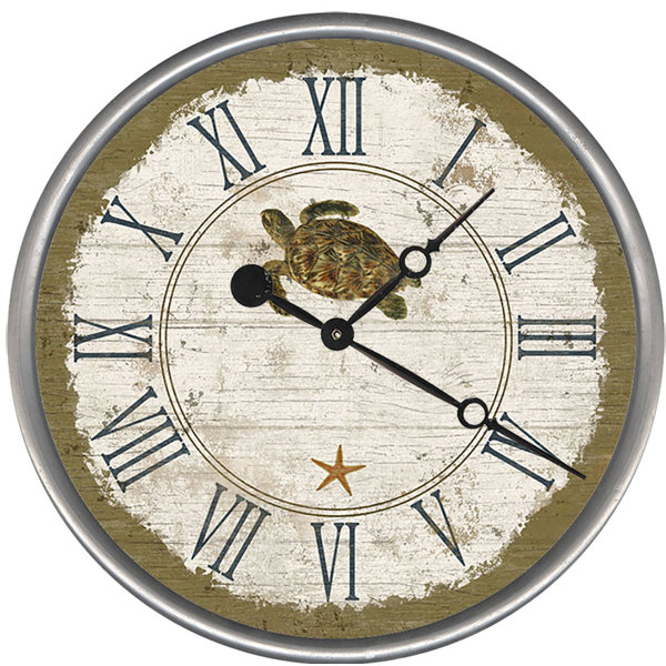 Sea Turtle Wall Clock by Red Horse Arts