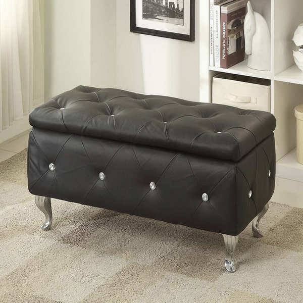 Boris Faux Leather Storage Bench By House Of Hampton No Copoun
