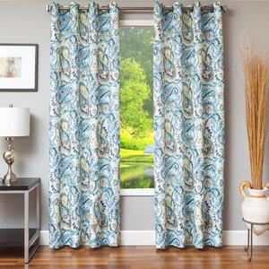 Carmelina Paisley Single Curtain Panel